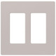 Satin Colors 2 Gang Wall Plate - Taupe Satin Colors 2 Gang Wall Plate - Taupe /