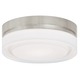 Cirque Wall / Ceiling - Satin Nickel / White