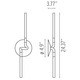 Light Spring Double Wall Sconce -  / 