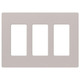 Satin Colors 3 Gand Wall Plate - Taupe Satin Colors 3 Gand Wall Plate - Taupe /
