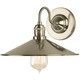 Dim Sum Wall Sconce - Polished Nickel / 