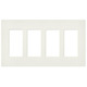 Satin Colors 4 Gang Wall Plate Satin Colors 4 Gang Wall Plate
