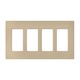 Satin Colors 4 Gang Wall Plate - Desert Stone / 