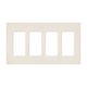 Satin Colors 4 Gang Wall Plate - Eggshell / 