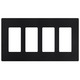 Satin Colors 4 Gang Wall Plate - Midnight / 