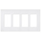 Satin Colors 4 Gang Wall Plate Satin Colors 4 Gang Wall Plate