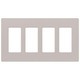 Satin Colors 4 Gang Wall Plate - Taupe / 