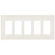 Satin Colors 5 Gang Wall Plate Satin Colors 5 Gang Wall Plate