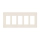 Satin Colors 5 Gang Wall Plate - Eggshell / 
