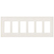 Satin Colors 6 Gang Wall Plate Satin Colors 6 Gang Wall Plate