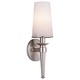 Torch Wall Sconce - Satin Nickel / Etched Opal Torch Wall Sconce - Satin Nickel / Etched Opal