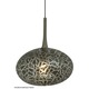 FJ Crinkle Pendant - Satin Nickel / Black