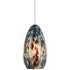 FJ Banja Pendant - Satin Nickel / Aqua