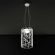 Evelyn Suspension - Satin Nickel / Transparent