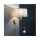 Alba Wall Sconce - Chrome / White Alba Wall Sconce - Chrome / White
