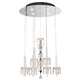 Float 5 Light Chandelier - Chrome / Crystal Float 5 Light Chandelier - Chrome / Crystal