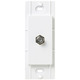 Satin Colors Cable Television Jack - Snow / 