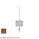 Matrix Round Freejack Pendant - Polished Chrome / Cognac Matrix Round Freejack Pendant - Polished Chrome / Cognac