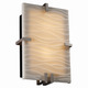 Clips Rectangle Wall Sconce - Brushed Nickel / Waves Porcelain Clips Rectangle Wall Sconce - Brushed Nickel / Waves Porcelain