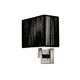 Clavius Wall Sconce W / Bracket - Chrome / Black