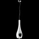 Glossy S Pendant - Chrome / White/Black Glossy S Pendant - Chrome / White/Black