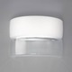 Bisquit Wall Sconce - Brushed Nickel / White/Clear Crystal Bisquit Wall Sconce - Brushed Nickel / White/Clear Crystal
