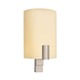 Demi Cylindre E-Tape Wall Sconce - Satin Nickel / Off White Demi Cylindre E-Tape Wall Sconce - Satin Nickel / Off White