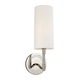 Dillon Wall Sconce - Polished Nickel / Off White Dillon Wall Sconce - Polished Nickel / Off White