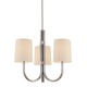 Dorian Chandelier - Satin Nickel / Off White