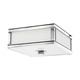 Preston Ceiling Flush Mount - Polished Nickel / White Preston Ceiling Flush Mount - Polished Nickel / White