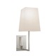 Verso Wall Sconce - Satin Nickel / Off White