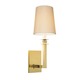 Gem Wall Sconce - Polished Brass / White