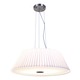 Leilah Suspension - Brushed Steel / White
