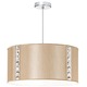 Elise Round Suspension - Polished Chrome / Latte