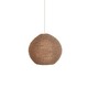 Madrid Medium Pendant - Satin Nickel / Camel