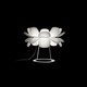 Infiore M-5807 Table Lamp - Shiny White / White