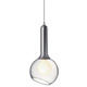 T-2443 Luck Pendant - Brushed Nickel / Clear