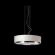 Miris T-2714 Round Pendant Light - Brushed Nickel / White