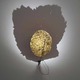 Gold Moon Model B Wall Mount - Gold Leaf / 