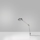 Tolomeo Mini LED Desk Lamp with In Set Pivot - Aluminum / Aluminum