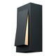 Boardwalk Outdoor Wall Sconce - Black / Opal