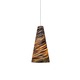 Freejack Mini Taza Pendant - Satin Nickel / Brown Freejack Mini Taza Pendant - Satin Nickel / Brown