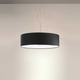 Skin Pendant W / White Radial Diffuser - White / Matte Black Skin Pendant W / White Radial Diffuser - White / Matte Black