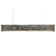 Revel Linear Suspension - Walnut / Antique Bronze