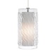 Liza Grande Pendant - Satin Nickel / Clear