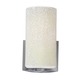 Veil Wall Sconce - Satin Nickel / Latte Veil Wall Sconce - Satin Nickel / Latte
