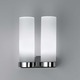Stick 65 Twin Wall Sconce - Chrome / Opal