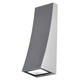 Delwa LED Indoor / Exterior Wall Sconce - Silver Grey Delwa LED Indoor / Exterior Wall Sconce - Silver Grey /