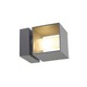 Square Turn G9 Exterior Wall Sconce - Silver Grey Square Turn G9 Exterior Wall Sconce - Silver Grey /