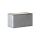 Theo 102 Exterior Wall Sconce - Brushed Aluminum / Frosted